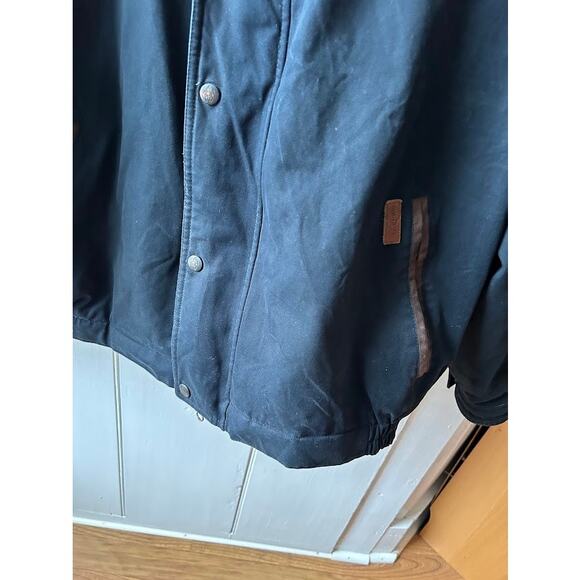 Outback Trading Co jacket men's xxl blue fleece lined zip button imperfect - Picture 5 of 16